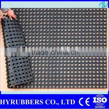 Rubber floor mat 15mm for wash-down areas / bathroom mats