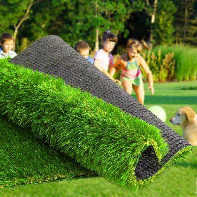 Artificial Grass Thick Turf Synthetic Fake Grass Rug, Indoor/Outdoor Realistic Turf