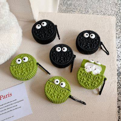 Cute Cookie Design Headphone Case Cartoon Silicone Protection Earphone Cover for Apple Airpods Wireless Headset