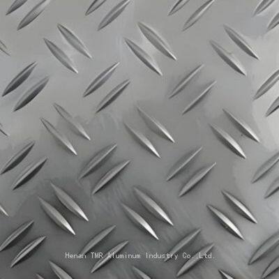 3003 2-Bar Aluminum Checker Plate - Corrosion-Resistant & Anti-Slip Tread Sheet