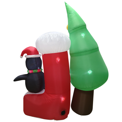 Xmas Yard Inflatable With Inflatable Snow Globe – Perfect for Xmas Decor photo-4