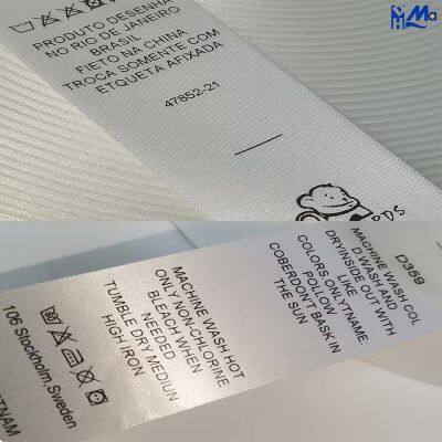 Wholesale Recyclable Satin Ribbon Gift Printed Ribbon Roll 100% Polyester Custom White Ribbon with Logo