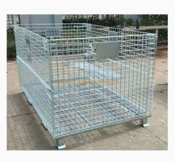 Commercial Steel Rolling Cage Wire Mesh Basketball Ball Storage Cage