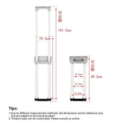 Customized Aluminum Alloy Material Factory Wholesale for Luggage and Suitcase Telescopic Rod Accessories photo-4
