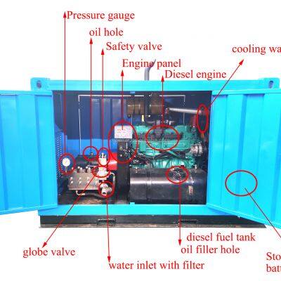 China Water Jetting Machine High Pressure Auxiliary Steel Sheet Pile Hole Piling