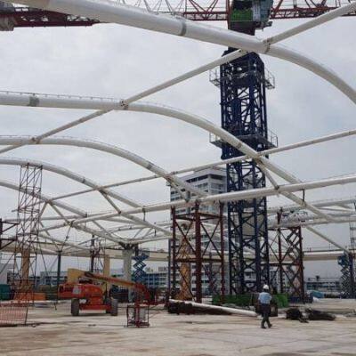 Membrane Steel Structure Fabric Roof PEFE ETFE PVDF Tennis Courts photo-2