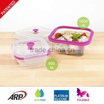 Alibaba hot sale collapsible kids lunch box