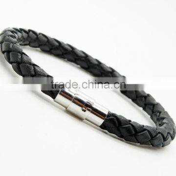 Stainless Steel Magnetic Leather Cord End Clasp Integral Clasp With Locking Mechanism - Fit 2/3/4/5/6 mm Leather Cord