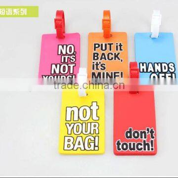 customized eco-friendly plastic pvc luggage tag