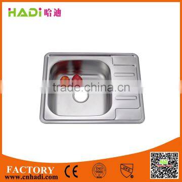 Promotional square kitchen sink with drainboard HD6350A