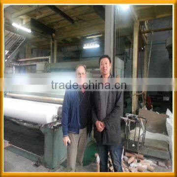 british UK customer visit our factory for pp nonwoven fabric for shoping bag