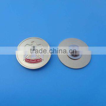 In Stock! United Arab Emirates Stamped Falcon National Day Iron Metal Badge Gold & Silver photo-2