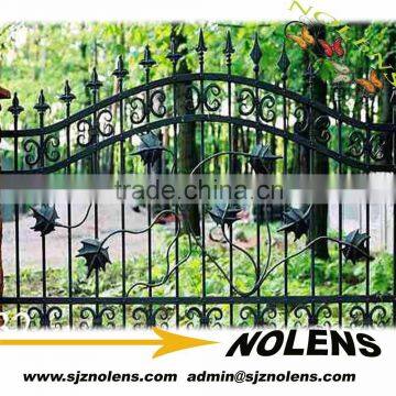 Decorative Short White Wrought Iron Garden Fence Design