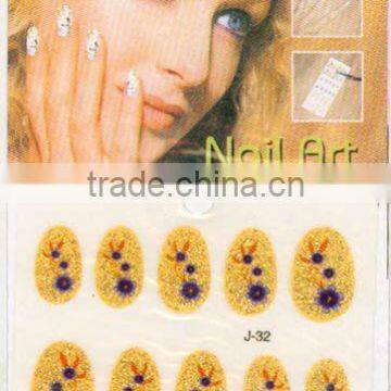 full cover bride wedding nail sticker