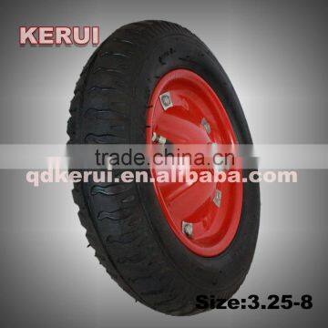 China wheelbarrow wheel 3.25-8 wheel barrow tyre 3.50-8 3.25-8 3.50-7