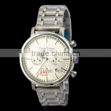 China Factory Oem Chronograph Watch Men in Wristwatches With Own Logo Stainless Steel Band photo-2