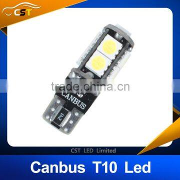 Canbus T10 9smd 5050 LED car Light Canbus W5W 194 5050 SMD Error Free White Light Bulbs