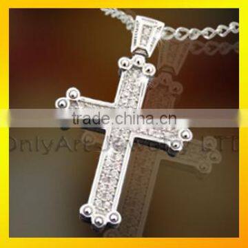 Wholesale custom pendant bulk sale new design silver cross pendant