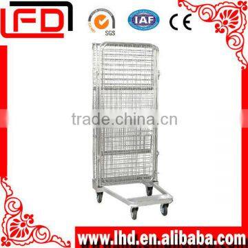 3 sides foldable wire roll container