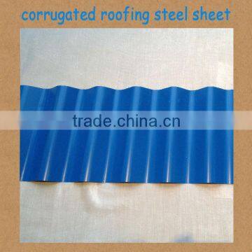 Colorful Waterproof Painted Corrugated Steel Roofing Panels