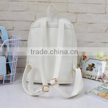 Fashion School Backpack 2015 High School Leather Backpack photo-3