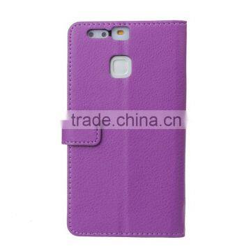 Original MMT Litchi Grain wallet leather flip case forHuawei P9 photo frame holder leather PU case with card slot for Huawei P9