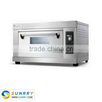 Professional commercial stainless steel single deck mini electric italian bread oven price for baking pizza