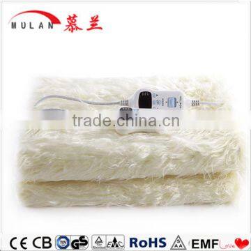 Hot sale double Controller wool Electric Blanket bed warmer