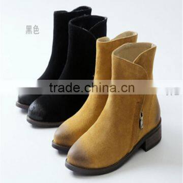 Stylish Yellow Zipper Red Bottom Ankle Boots USA Hottest photo-2