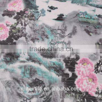 High Quality 100% Polyester Snowflake Printed Organza Fabric For Curtain Fabric photo-4