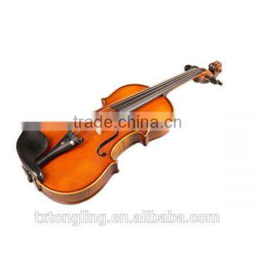Grade Matt Violin Yellow Flamed Violin for Student Grading TL003-2B photo-4