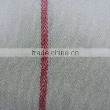 100% Cotton White Herringone Tea Towel With Washing Treatment photo-5