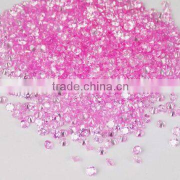 AAA Beautiful Natural Pink Tourmaline Cubic Zirconia CZ Loose Gemstone Beads Cabs 6mm, 8mm, 10mm Round Briolette Handmade Beads