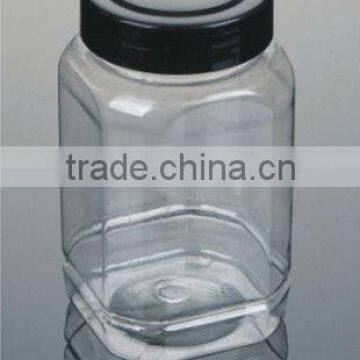 Black Screw Cap 500g Plastic Square Pet Bottle for Food QS,SGS,FDA Certification photo-1