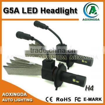 2015 newest non fan LED headlight H4 Hi/Lo 5000LM/set