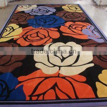 Floral Pattern Design Rugs, Machine Woven Jacquard Rug