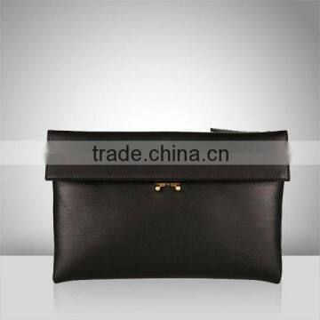 V446-fashion unique new design NAPPA leather lady clutch bag