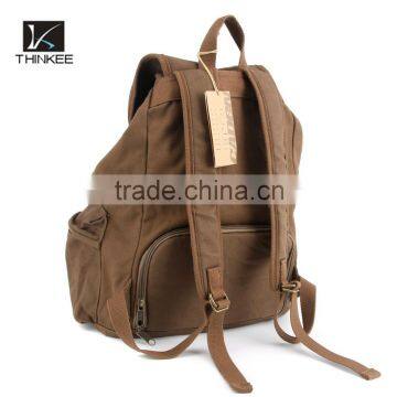 High Quality Vintage Canvas Camera Bag Backpack Travel Rucksack photo-4