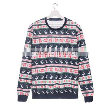 Xmas Online Shopping Digital Print Winter Deer Custom Hoodies photo-6