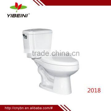 Bathroom two-piece washdown wc toilet seat/Floor mounted Two pieces toilet