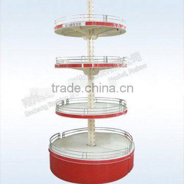 Dachang Manufacturer Supermarket Shelf Round Shelf Powder Coated