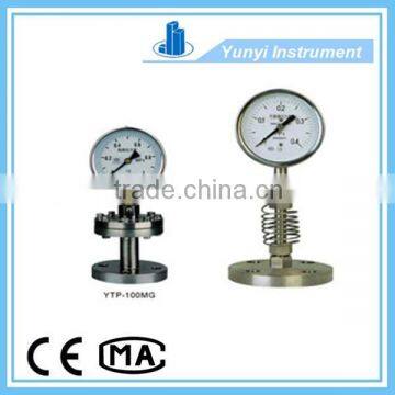 Stainless steel I-shaped diaphragm pressure gauge