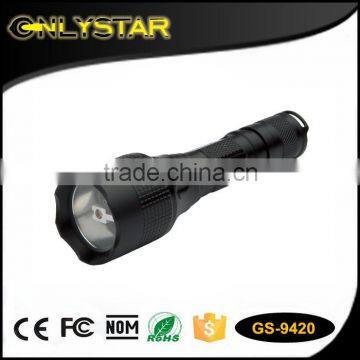 Onlystar GS-9420 aluminum XRE Q5 250LM long distance black led flashlight