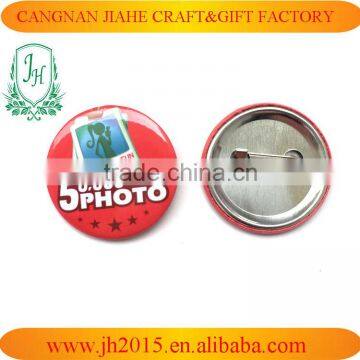 Custom Button Badges With Safety Pin and tin Button Badges