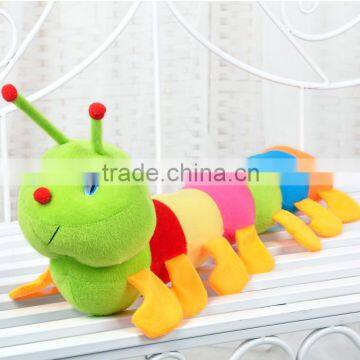 Colorful Soft Plush Educational Catepillar Cushion Promotion Toy