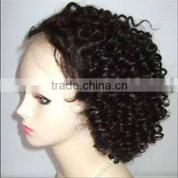 fashion brown curly full lace wig