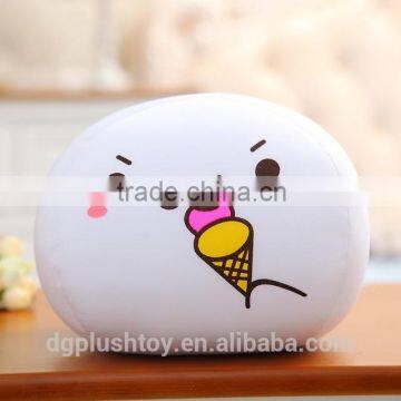 New design white soft plush emoji pillow stuffed toys