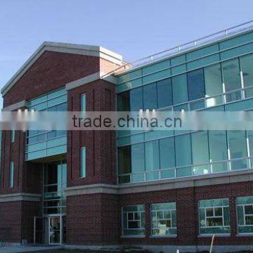 cheap price clear glass aluminum extruded frame curtain walls for flats