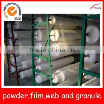 Hotmelt adhesive web--PA/PES/EVA for fusible web applications