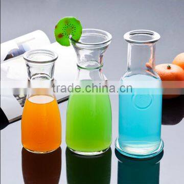 Wild-mouth fresh juice glass milk bottle